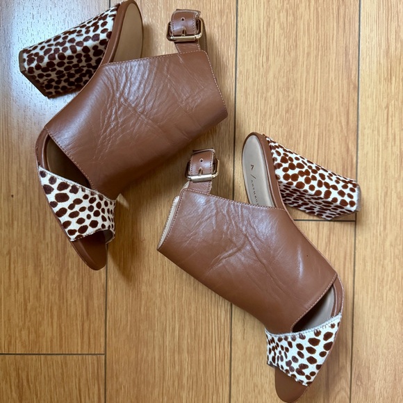 Anthropologie Imogen Cheetah Heels Size 8 - Picture 4 of 8